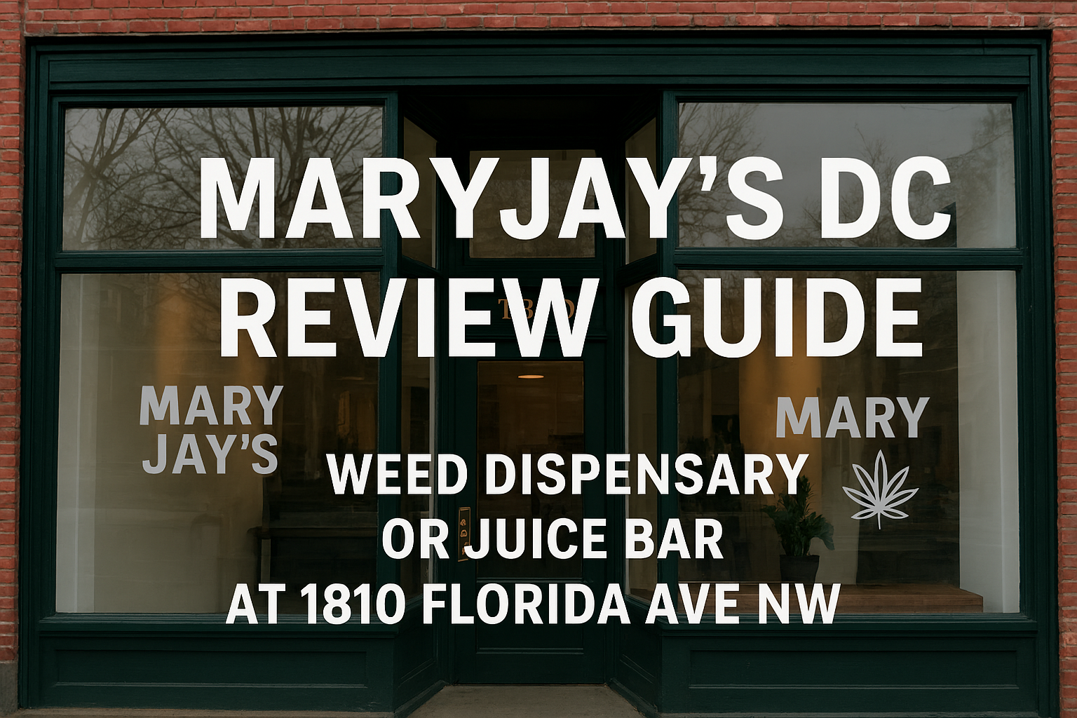 maryjays dc weed dispensary juice bar washington reviews