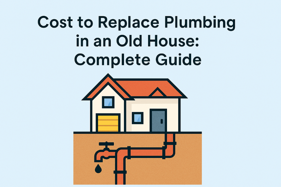 cost to replace plumbing in an old house