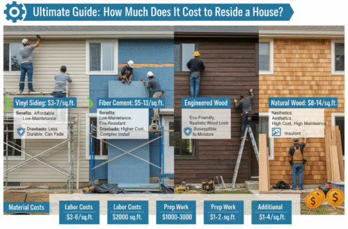 Cost to Reside a House