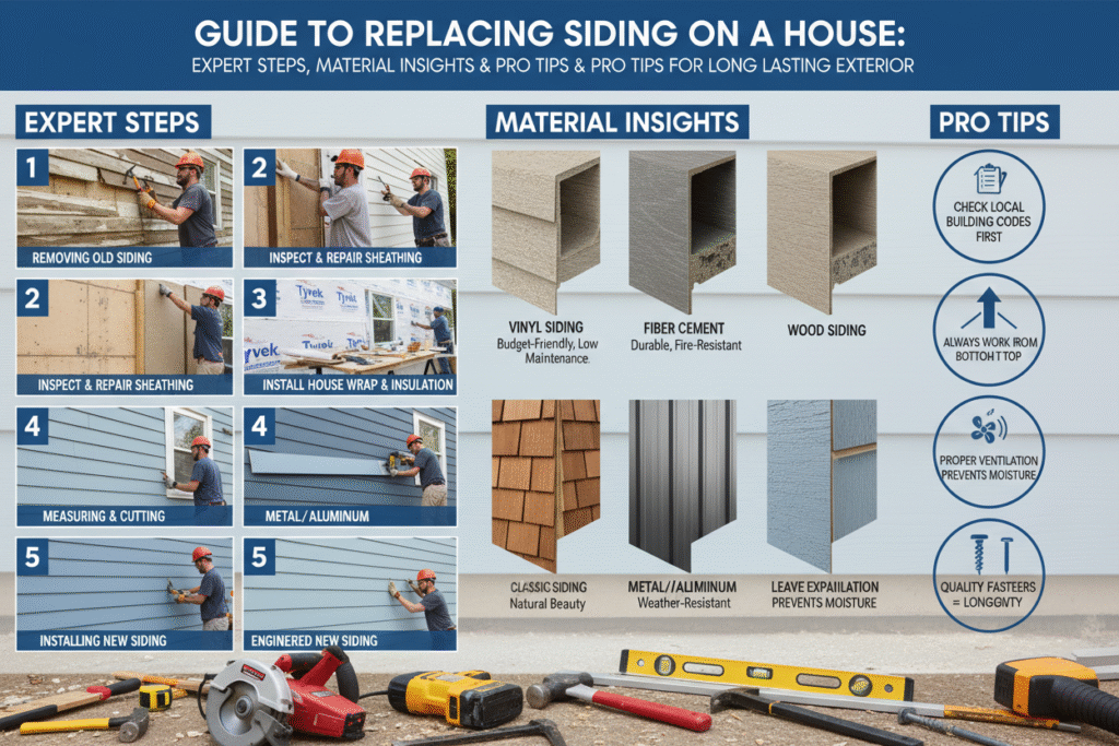 Replacing Siding on a House Expert Steps