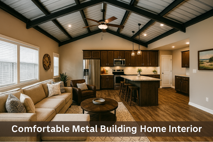Design a Comfortable Metal Building Home Interior