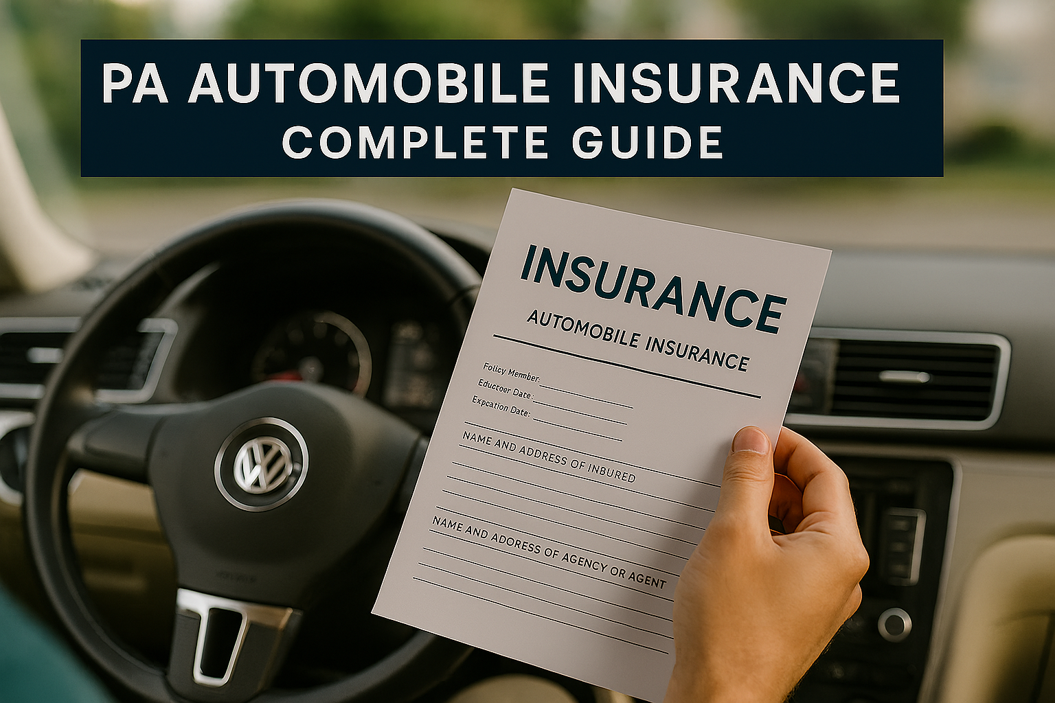 PA Automobile Insurance: Complete Guide