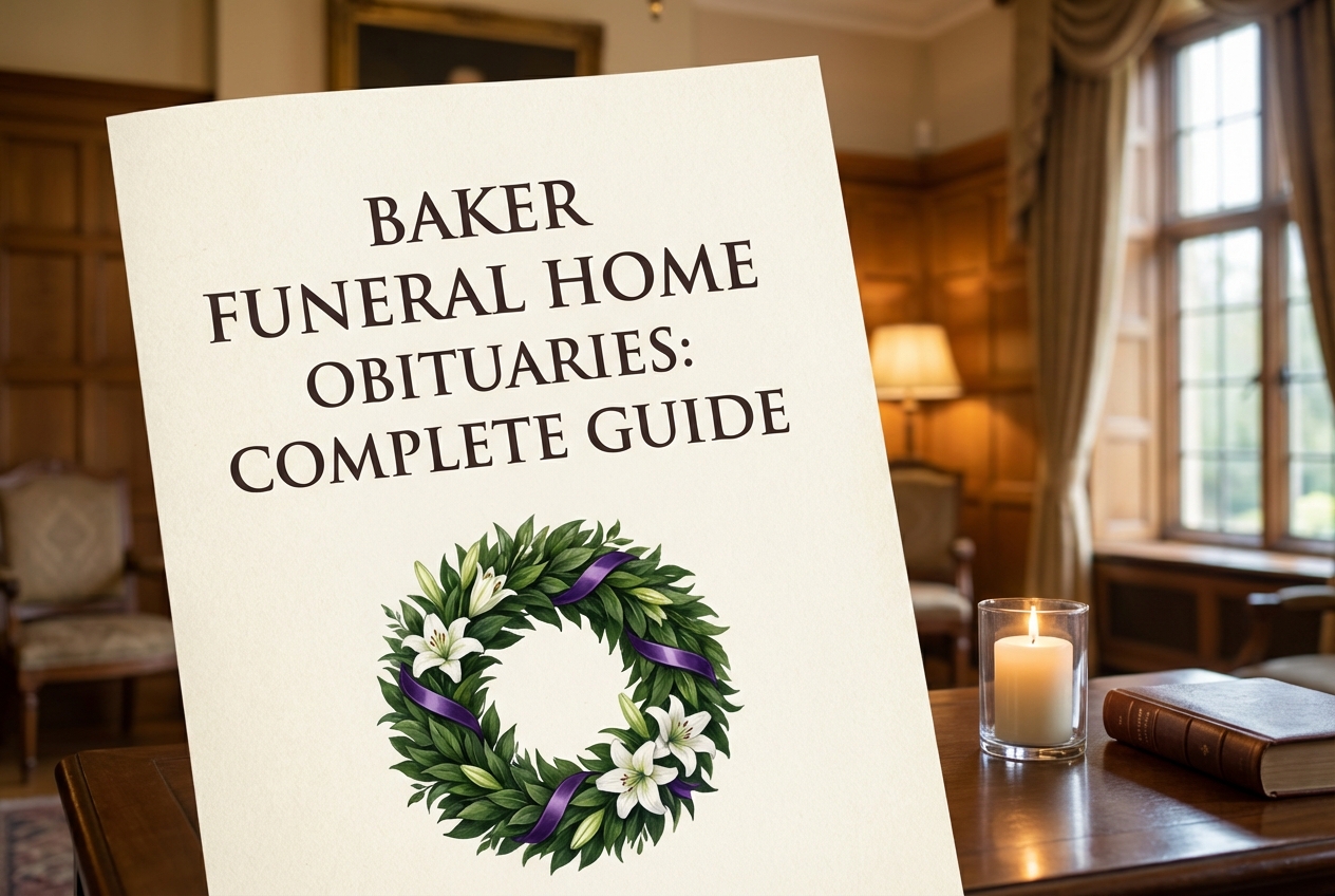 Baker Funeral Home Obituaries: Complete Guide