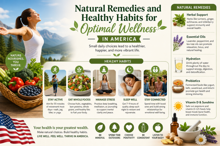 Natural Remedies and Healthy Habits for Optimal Wellness